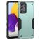 Mobigear Non-slip Armor Coque Samsung Galaxy A73 Coque arrière Rigide Anti-Chocs - Noir / Turquoise