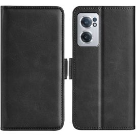 Mobigear Slim Magnet Housse OnePlus Nord CE 2 Etui Porte-Monnaie - Noir
