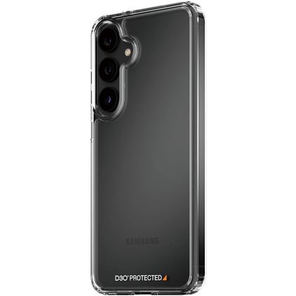 PanzerGlass D30 Coque Transparente Samsung Galaxy S24 Plus Coque arrière Rigide Anti-Chocs - Transparent