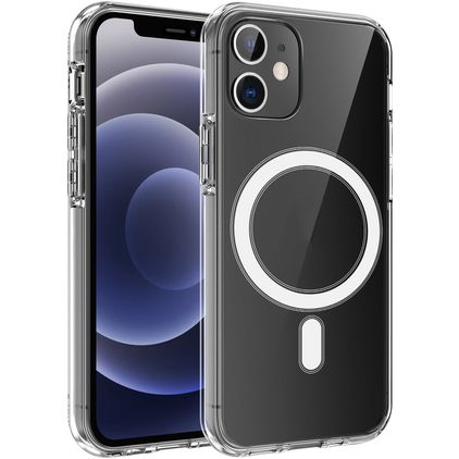 Mobigear Crystal Coque Transparente iPhone 12 Pro MagSafe Coque arrière Rigide - Transparent