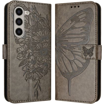 Mobigear Butterfly Housse Samsung Galaxy Z Fold 6 Etui Porte-Monnaie - Gris