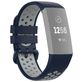 Mobigear Sport Plus Buckle Bracelet Silicone Fitbit Charge 3 Fermeture boucle ardillon - Dark Blue