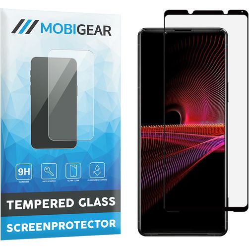 Mobigear Premium Sony Xperia 1 III Verre trempé Protection d'écran - Compatible Coque - Noir