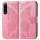 Mobigear Butterfly Housse Sony Xperia 5 IV Etui Porte-Monnaie - Rose