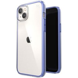 Speck Presidio Perfect Clear Geo Coque iPhone 14 Plus Coque arrière Rigide Anti-Chocs - Transparent / Violet
