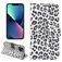 Mobigear Leopard Housse iPhone 14 Plus Etui Porte-Monnaie - Blanc