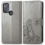 Mobigear Clover Housse Motorola Moto G50 Etui Porte-Monnaie - Gris