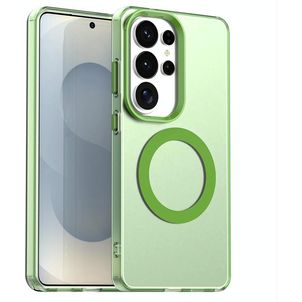 Mobigear Shockproof Coque Samsung Galaxy S26 Ultra MagSafe Coque arrière Rigide - Vert