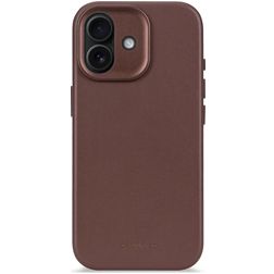 Decoded Coque iPhone 17 Coque arrière en Cuir Véritable Anti-Chocs - Dark Ruby