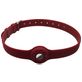 Mobigear Coque Apple AirTag Collier en Silicone Souple - 23.5 - 47.5 cm - Bordeaux