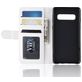 Mobigear Wallet Housse Samsung Galaxy S10 Etui Porte-Monnaie - Blanc