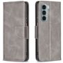 Mobigear Excellent Housse Motorola Moto G200 5G Etui Porte-Monnaie - Gris