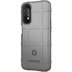 Mobigear Rugged Shield Coque Realme 7 Coque arrière en TPU Souple Anti-Chocs - Gris