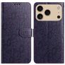 Mobigear Flowers Housse iPhone 17 Pro Max Etui Porte-Monnaie - Violet