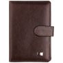 Mobigear Buckle - Étui passeport en - Marron