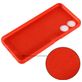 Mobigear Rubber Touch Coque OPPO A17 Coque arrière en Silicone - Rouge