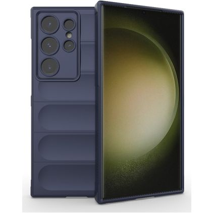 Mobigear Bumpy Coque Samsung Galaxy S24 Ultra Coque arrière en TPU Souple - Dark Blue