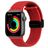 Mobigear Braided Mag Bracelet Nylon Apple Watch Fermeture magnétique - 42/41/40/38 mm - Rouge