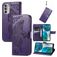 Mobigear Butterfly Housse Motorola Moto G52 Etui Porte-Monnaie - Violet