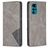 Mobigear Rhombus Slim Housse Motorola Moto G22 Etui - Gris