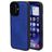 Mobiparts Classic iPhone 16 MagSafe TPU / Similicuir Coque arrière - Sapphire Blue