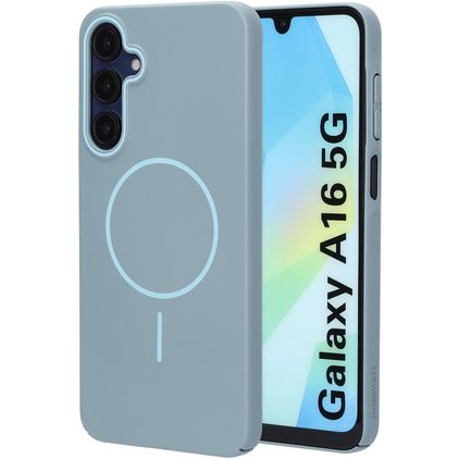 Mobiparts Slim Line Coque Samsung Galaxy A16 MagSafe Coque arrière Rigide - Sage Green