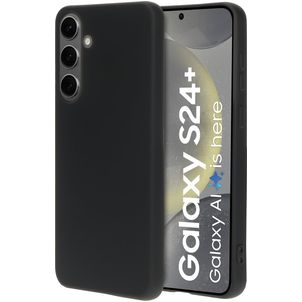 Mobiparts Coque Samsung Galaxy S24 Plus Coque arrière en Silicone - Noir
