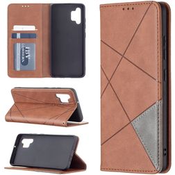 Mobigear Rhombus Slim Housse Samsung Galaxy A32 4G Etui - Marron