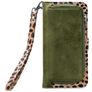 Mobilize Magnet Zipper Housse Samsung Galaxy S21 FE Etui avec Coque Détachable Porte-Monnaie - Olive Leopard