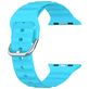 Mobigear Bumpy Bracelet Silicone Apple Watch Fermeture boucle ardillon - 49/46/45/44 mm - Bleu