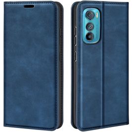 Mobigear Retro Slim Housse Motorola Edge 30 Etui Porte-Monnaie - Bleu