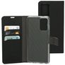 Mobiparts Saffiano Wallet Housse Samsung Galaxy A72 Etui Porte-Monnaie - Noir