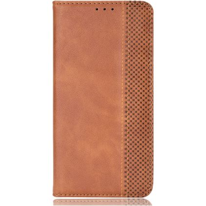 Mobigear Sensation Housse TCL 305 Etui Porte-Monnaie - Marron