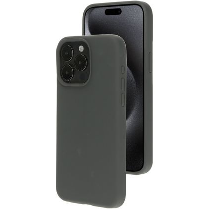 Mobiparts Coque iPhone 15 Pro Max Coque arrière en Silicone - Urban Grey