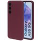 Mobiparts Coque Samsung Galaxy A55 Coque arrière en Silicone - Plum Red