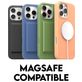 CARE by PanzerGlass Fashionable Coque iPhone 16 Pro Max MagSafe Coque arrière en Silicone - Bleu