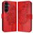 Mobigear Butterfly Housse Samsung Galaxy S26 FE Etui Porte-Monnaie - Rouge