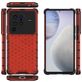 Mobigear Honeycomb Coque Vivo X80 Pro Coque arrière Rigide Anti-Chocs - Rouge