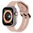 Mobigear Ripple Bracelet Silicone Apple Watch Fermeture boucle ardillon - 49/46/45/44 mm - Rose