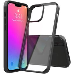 Mobigear Crystal iPhone 13 Pro Max Plastique rigide Coque arrière - Noir