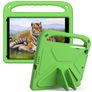 Mobigear AeroArmor Coque iPad 7 (2019) Coque de tablette pour enfants avec Poignée Enfants en EVA + Porte-crayon - Vert