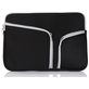 Mobigear Double Zipper Pochette Ordinateur portable en Neoprène 12 Pouces Housse ordinateur - Noir