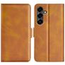 Mobigear Slim Magnet Housse Samsung Galaxy S25 FE Etui Porte-Monnaie - Cognac