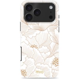 MIO Coque iPhone 17 Pro Max MagSafe Coque arrière Rigide - White Roses