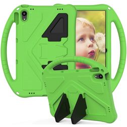 Mobigear AeroArmor Coque Lenovo Tab P11 Gen 1 Coque de tablette pour enfants avec Poignée Enfants en EVA + Porte-crayon - Vert