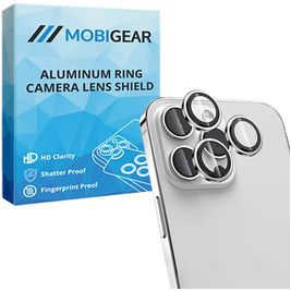Mobigear Single iPhone 14 Pro Verre trempé Protection Objectif Caméra - Compatible Coque - Argent