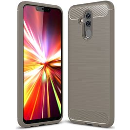 Mobigear Brushed Slim Coque Huawei Mate 20 Lite Coque arrière en TPU Souple - Gris Mobigear Brushed Slim Coque Huawei Mate 20 Lite Coque arrière en TPU Souple - Gris