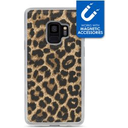 My Style Magneta Coque Samsung Galaxy S9 Coque arrière en TPU Souple - Leopard
