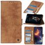 Mobigear Retro Housse Samsung Galaxy S21 Etui Porte-Monnaie - Marron