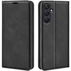 Mobigear Retro Slim Housse Samsung Galaxy A26 Etui Porte-Monnaie - Noir